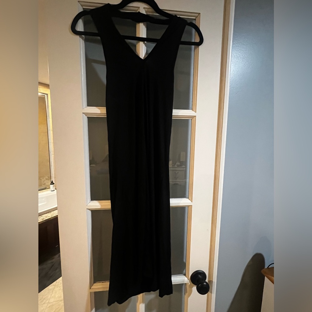 Brand New with Tags - Black Cotton Halter Dress